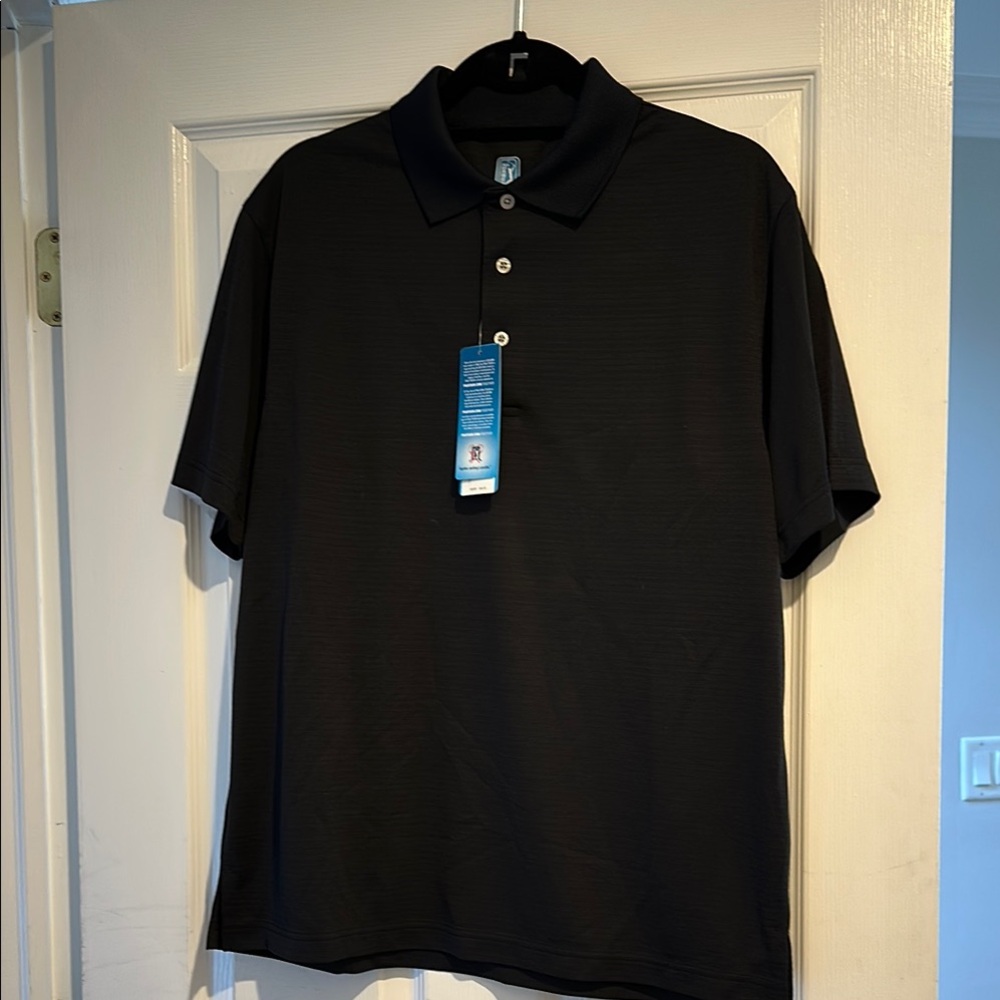 BNWT PGA Tour Classic Black Polo Shirt